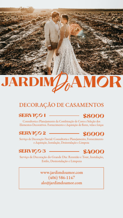 Instagram Story Maker Featuring Wedding Decoration Services