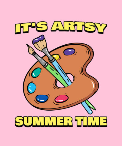 Art Camp T-Shirt Design Generator for Kids