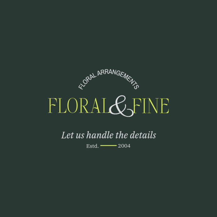 Logo Generator for a Wedding Floral Arrangements Service