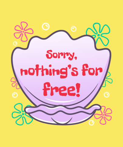 T-Shirt Design Maker Featuring a SpongeBob-Inspired Theme