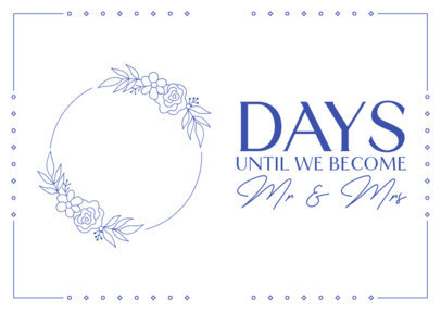 Art Print Maker Featuring a Wedding Countdown 6295 el1