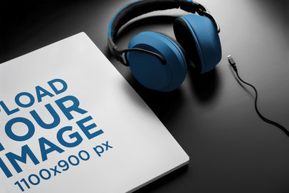 Mockup of a Mousepad on an AI-Generated Gaming Setting m32559