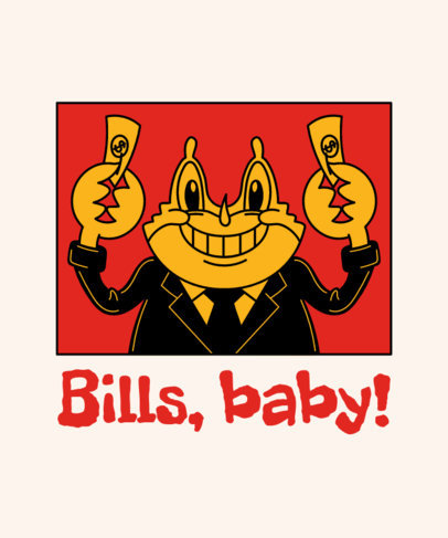 Fun T-Shirt Design Creator With a Character Inspired by SpongeBob