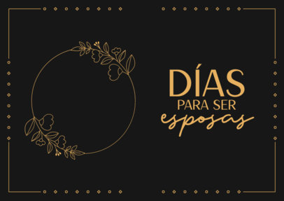 Floral Sign Maker Featuring a Wedding Countdown 6295d-el1