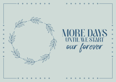 Modern Poster Generator Featuring a Countdown for a Wedding 6295e-el1