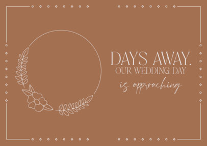 Elegant Art Print Creator Featuring a Wedding Countdown 6295f-el1