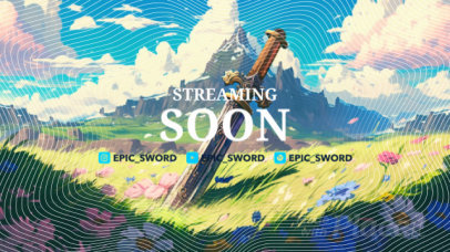 The Legend of Zelda-Inspired Twitch Screen Maker with a Starting Soon Message