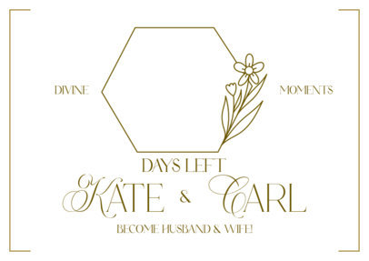 Elegant Art Print Template for a Wedding Featuring a Floral Graphic 6289c-el1