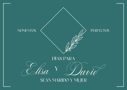 Art Print Creator Featuring a Modern Aesthetic for a Wedding Celebration 6289f-el1