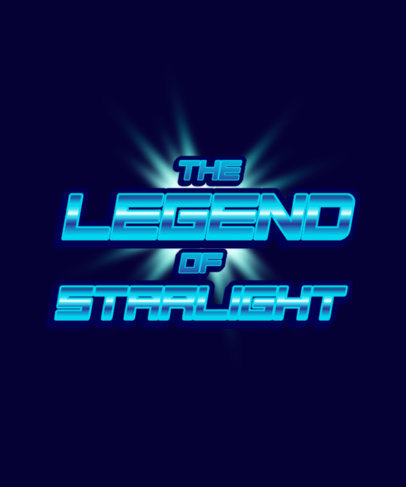 Typography T-Shirt Design Maker Featuring a Superhero Film Title