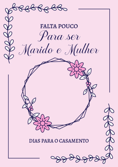 Art Print Creator Featuring a Stylish Theme for a Wedding 6291f-el1