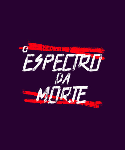 T-Shirt Design Creator Featuring a Horror Novel Title 