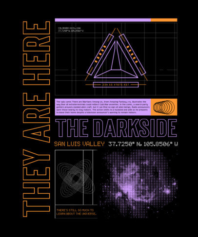 T-Shirt Design Maker Featuring Graphics for UFO Day