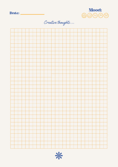 Journal Design Generator to Write Creative Thoughts 5633a