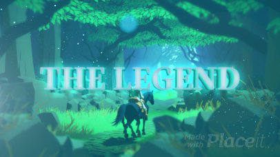 Twitch Screen Generator Featuring an Illustrated Forest Inspired by The Legend of Zelda