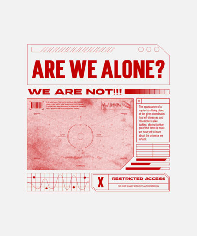 T-Shirt Design Generator Featuring UFO Day-Themed Graphics