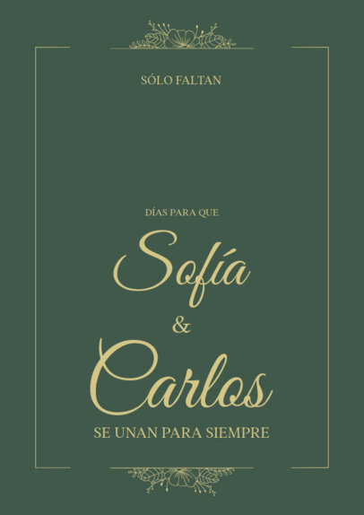 Modern Art Print Template for a Wedding Ceremony 6293c-el1