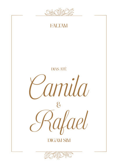 Floral Art Print Creator for a Wedding Countdown 6293b-el1