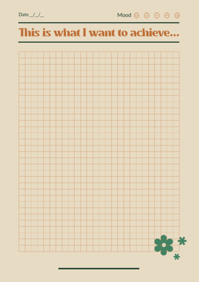 Journal Design Maker to Write Personal Achievements