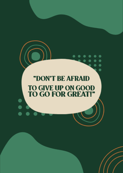 Journal Design Maker Featuring a Phrase and Abstract Shapes