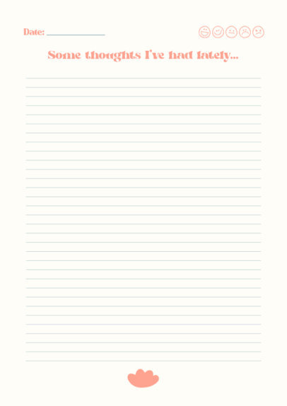 Digital Journal Design Generator to Write Self-Notes 5633e