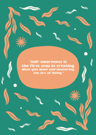 Planner Design Template for a Journal With an Inspiring Quote