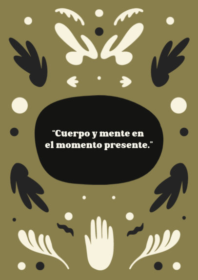 Journal Design Creator Featuring a Quote and Abstract Shape Graphics