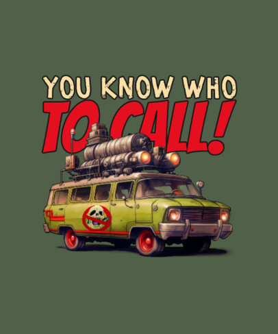 AI-Generated T-Shirt Design Maker Inspired by Ghostbusters