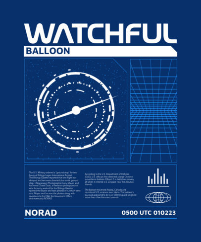 T-Shirt Design Creator Featuring a Space Theme for UFO Day