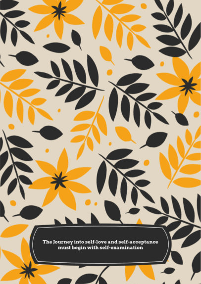 Planner Design Template With a Self-Love Quote for a Digital Journal