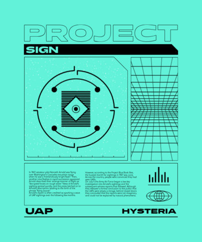 UFO T-Shirt Design Generator Featuring a Futuristic Theme