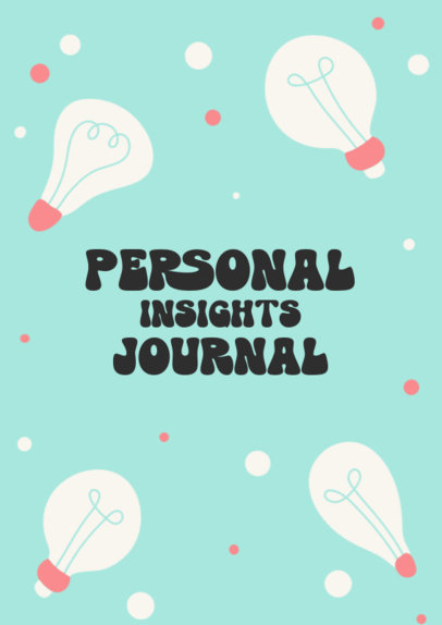 Planner Cover Design Creator for a Personal Insights Journal