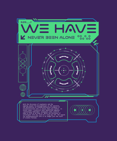 T-Shirt Design Generator With an Aliens Theme for UFO Day
