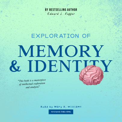 Podcast Cover Template Featuring an Intellectual Theme for an Audiobook 5887c