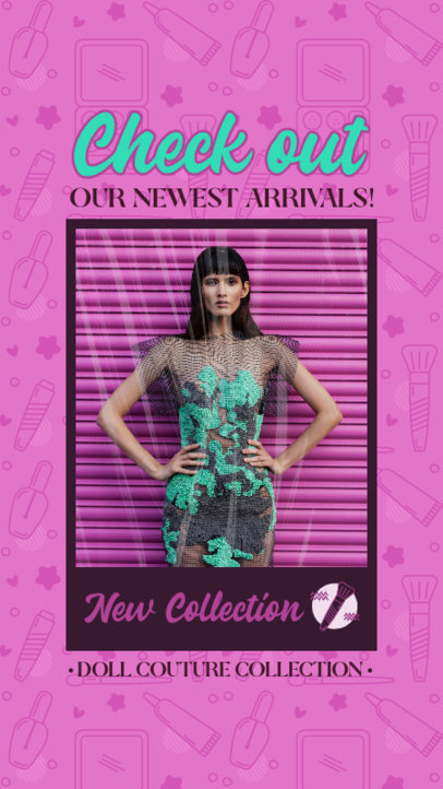 Retro Instagram Story Creator Inspired by Barbie for a Clothing Brand 5615b