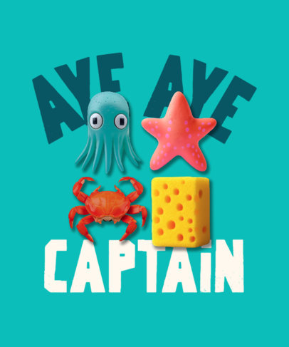 T-Shirt Design Creator Featuring a SpongeBob-Inspired Theme and a Popular Quote