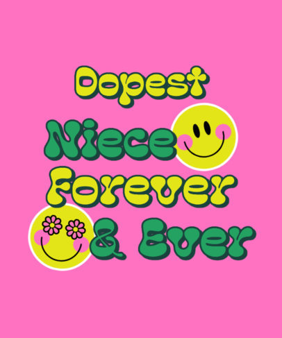 Retro T-Shirt Design Maker for a Dope Niece