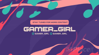 Twitch Screen Video Maker Featuring Splash Shapes Graphics 6715