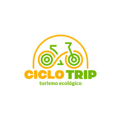 Eco-Tourism Logo Maker Featuring a Bike Graphic