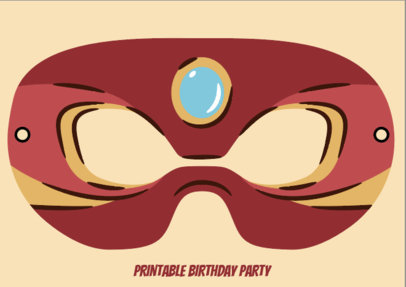 Printable Mask Maker Featuring Superhero Designs