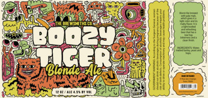Beer Label Generator Featuring Psychedelic Characters 6314e-el1