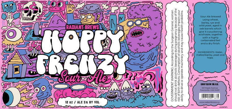 Placeit - Beer Label Generator with Acid-Style Illustrated Cartoons