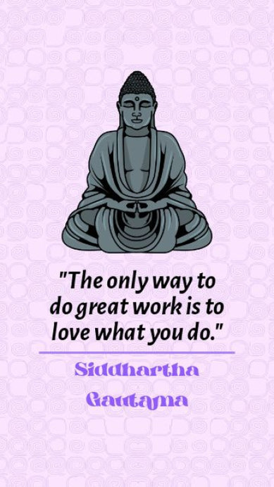 Illustrated Instagram Story Video Generator Featuring a Quote for Buddha Day