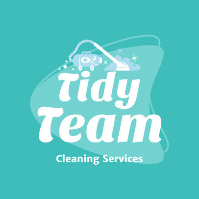 Logo Template Featuring a Cleaning Services Theme for Houses