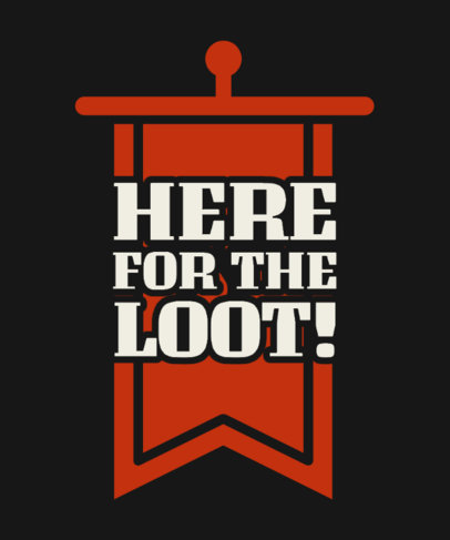 T-Shirt Design Generator Featuring a Quote Inspired by Dungeons and Dragons