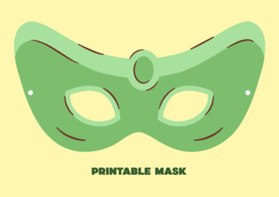 Printable Mask Design Creator for a Superhero Kid