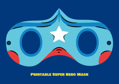 Printable Mask Design Maker Featuring a Star Graphic