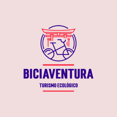 Logo Creator for an Eco-Tourism Company with a Bicycle Icon