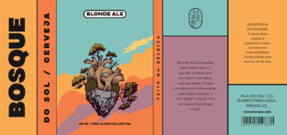 Beer Label Creator Featuring an Illustrated Heart-Shaped Environment 6320c-el1