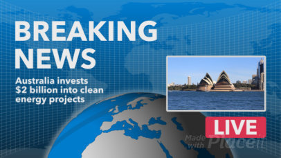 Breaking News Intro Video Template Featuring an Animated Globe